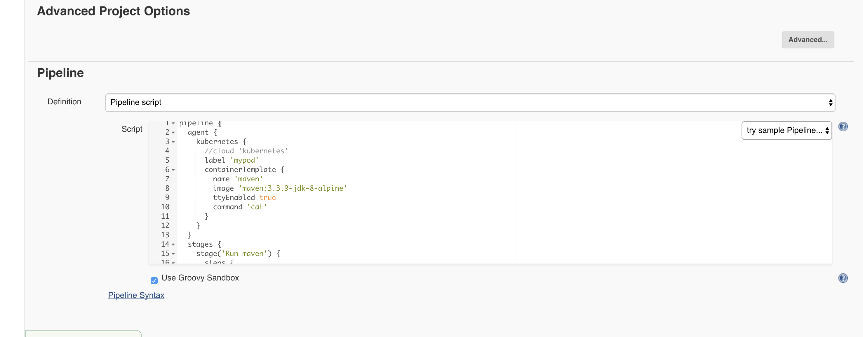 Pipeline Definition 